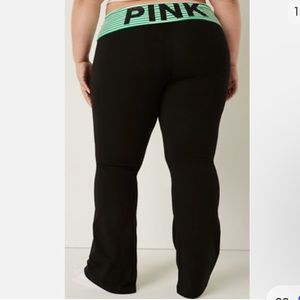 Pink fold over leggings
